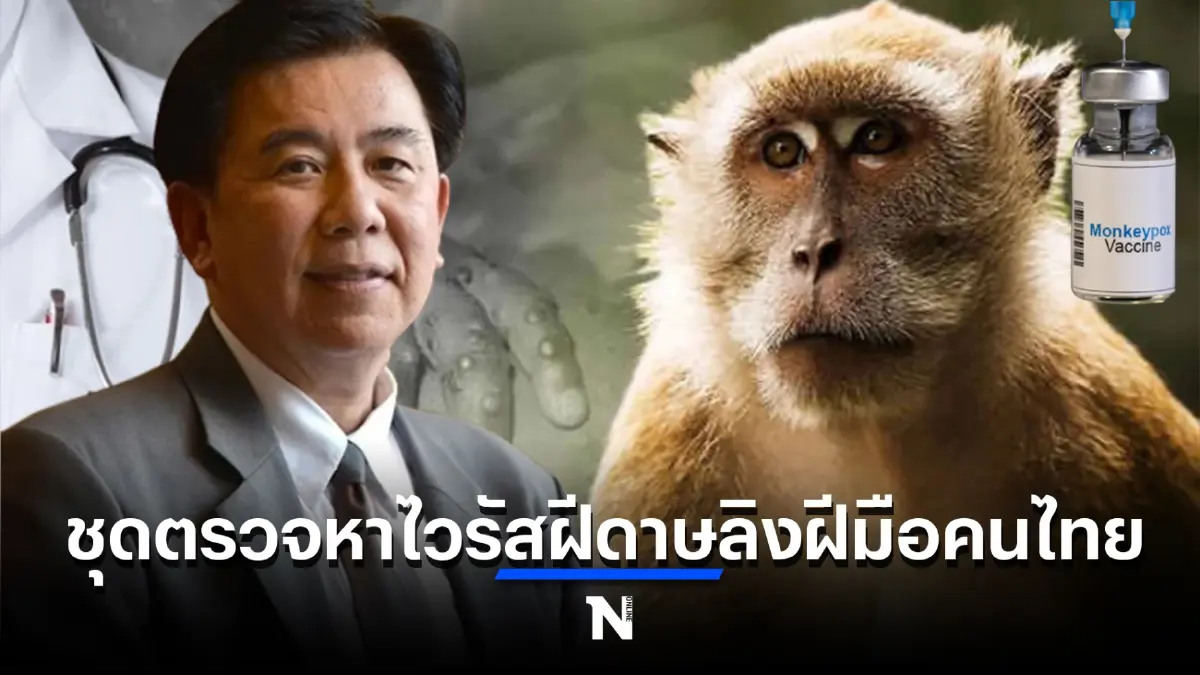 ไทยพัฒนาชุดตรวจหาไวรัสฝีดาษลิงได้แล้ว คาดอีก 2 สัปดาห์ได้ใช้