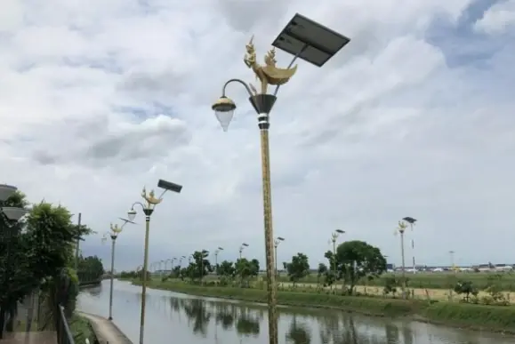 โครงการเสาไฟฟ้ากินรี ของ อบต.ราชาเทวะ