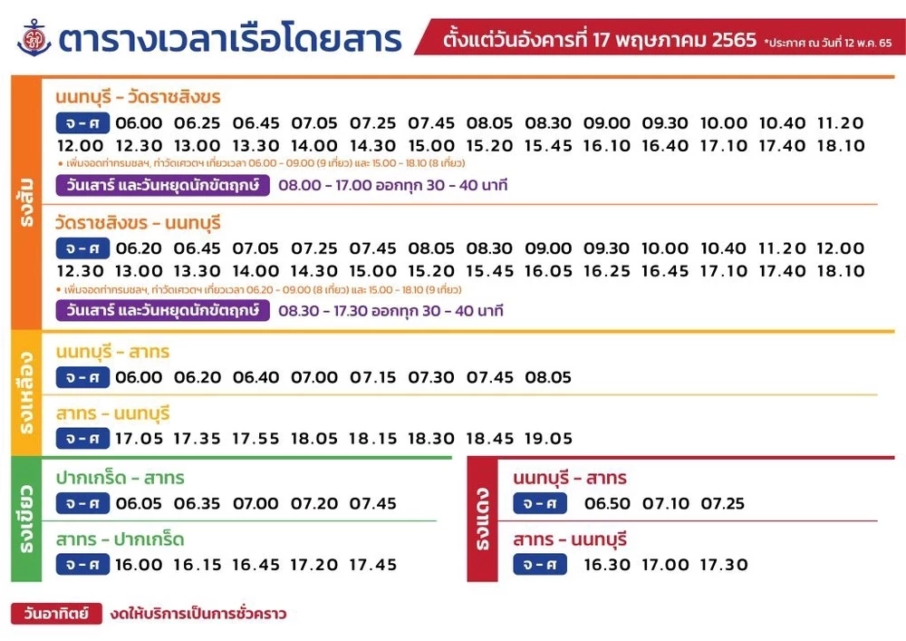 เรือด่วนเจ้าพระยา ปรับตารางเดินเรือ รับเปิดเทอมใหม่ นักท่องเที่ยวเพิ่ม