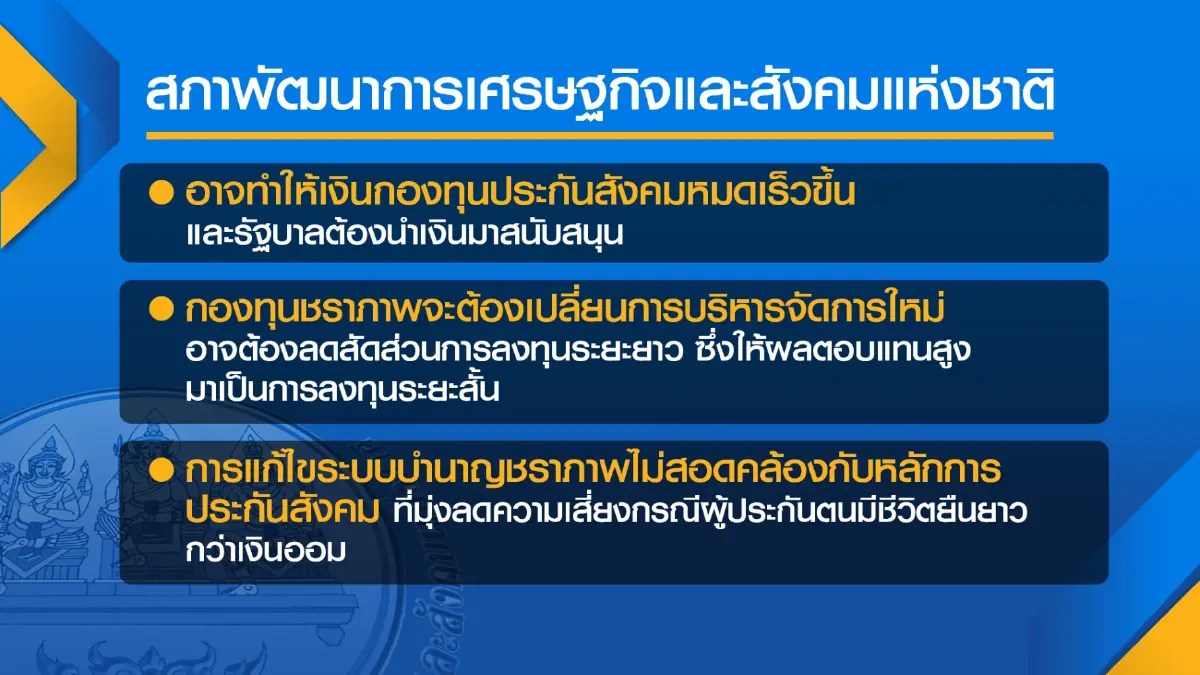 ห่วงใช้เงินชราภาพ 'ล่วงหน้า' ผิดหลักประกันสังคม