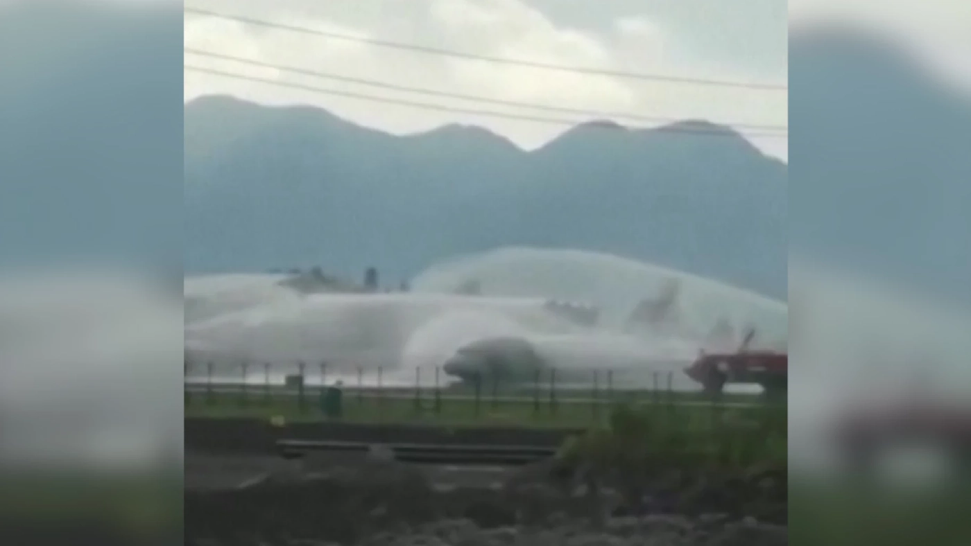 เครื่องบินทิเบตลุกไหม้ หนีระทึก เจ็บกว่า 40