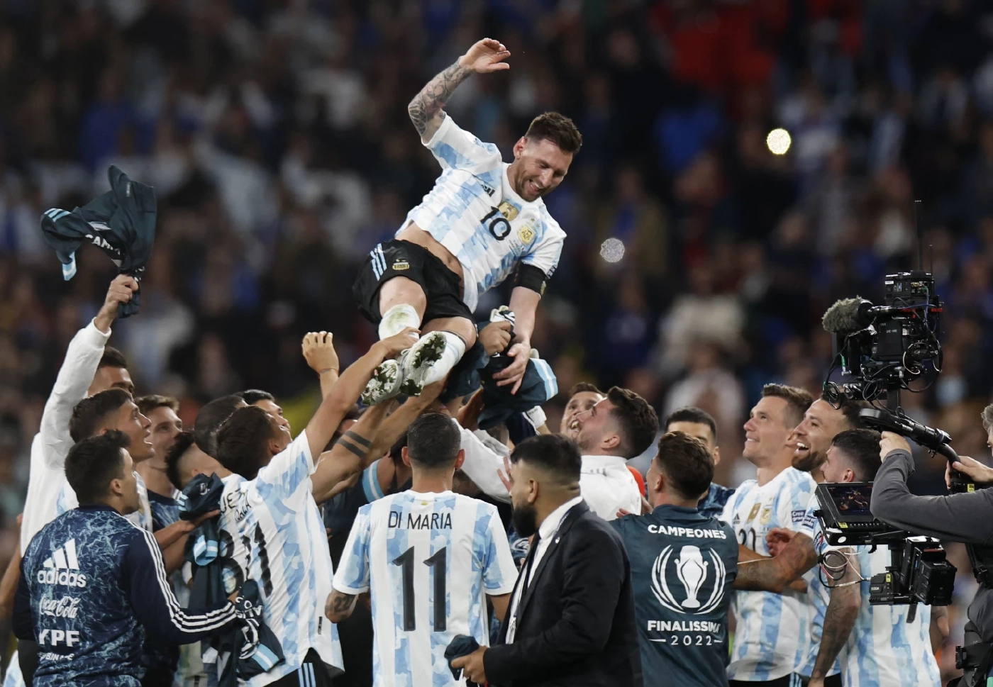 ประมวลภาพ "อาร์เจนติน่า" เถลิงบัลลังก์แชมป์ "ฟินาลิสซิม่า 2022"