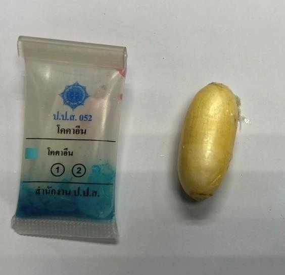 ผงะ! รวบหนุ่มแอฟริกาใต้ กลืน "โคเคน" 115 ก้อน หวังลอบขนเข้าไทย