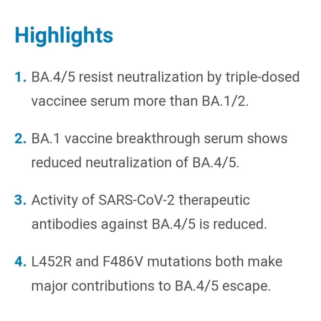 งานวิจัย ม.ออกซฟอร์ด ระบุโอมิครอน BA.4-BA.5 หลบภูมิคุ้มกัน-ดื้อยา มากที่สุด