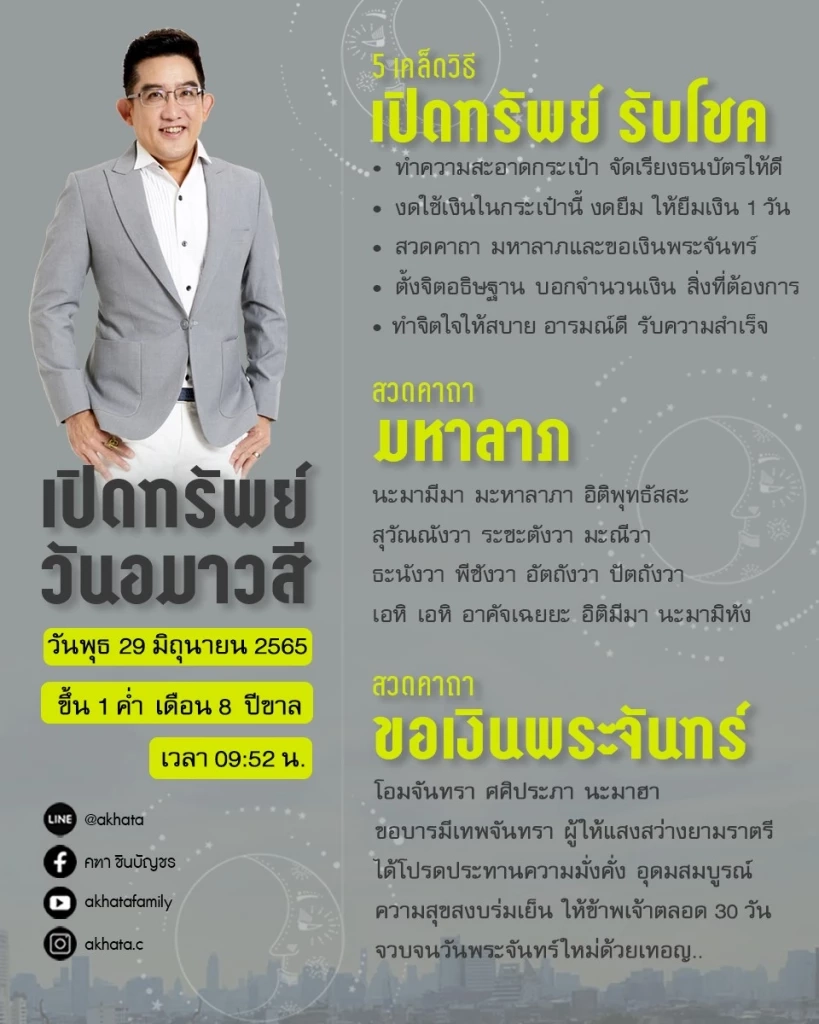 เปิด 5 เคล็ดลับเปิดทรัพย์  "วันขอเงินพระจันทร์" วันนี้