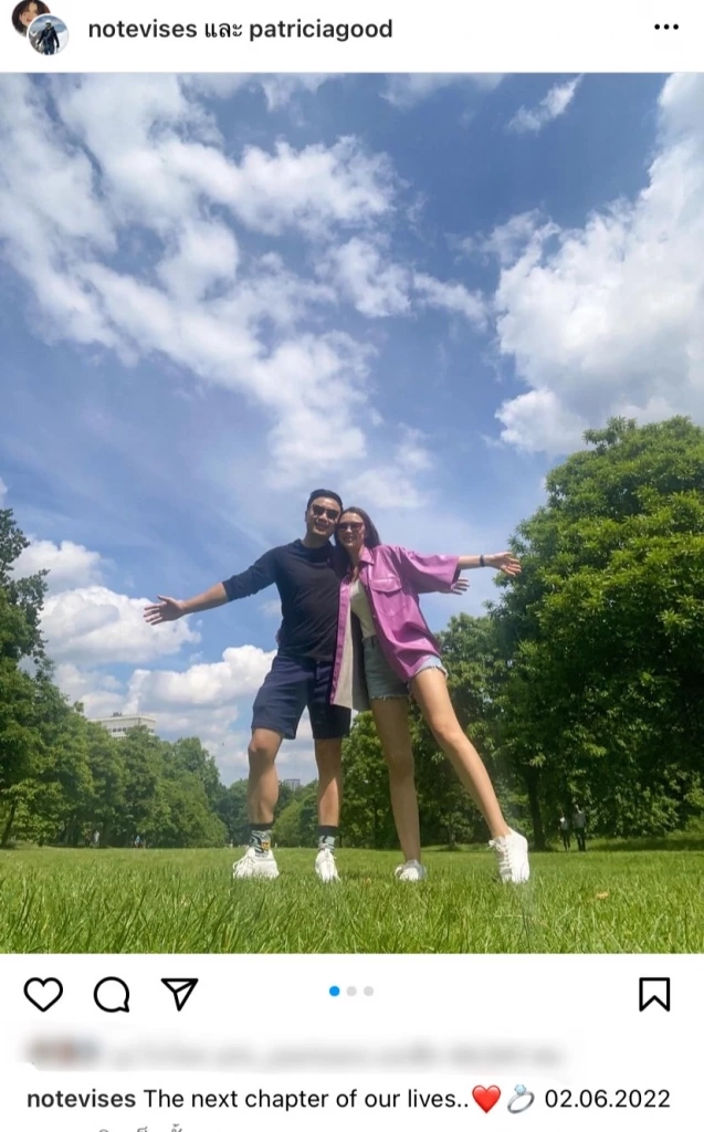 ว่าที่บ่าวสาว “โน้ต วิเศษ” เซอร์ไพรส์ขอ “แพทริเซีย" แต่งงาน