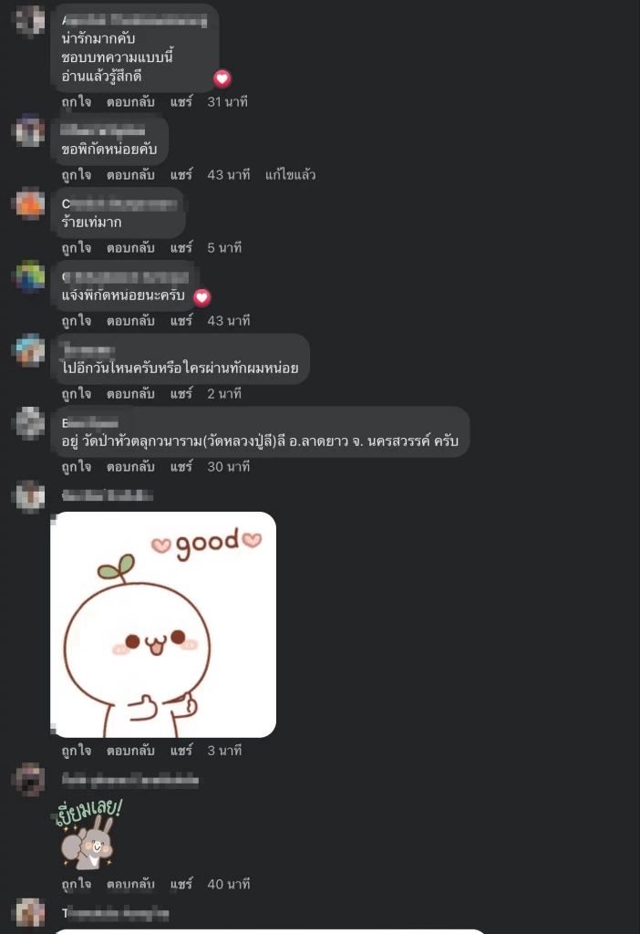 ตัวอย่างความคิดเห็นชาวเน็ต