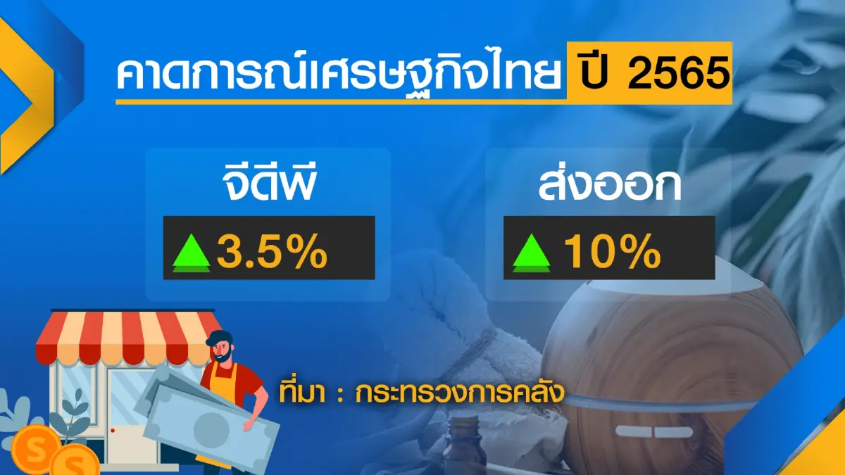 กระทรวงการคลังหวังจีดีพี ปี 65 โตตามเป้า 3.5%