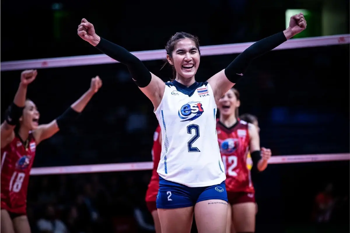 "บิ๊กป้อม" ยินดี นักตบวอลเลย์บอลสาวไทย เอาชนะจีน เนชั่นส์ ลีก ขึ้นอันดับโลก