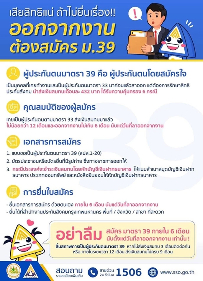 “ประกันสังคม ม.39 คืออะไร คุ้มไหมถ้าส่งต่อ”