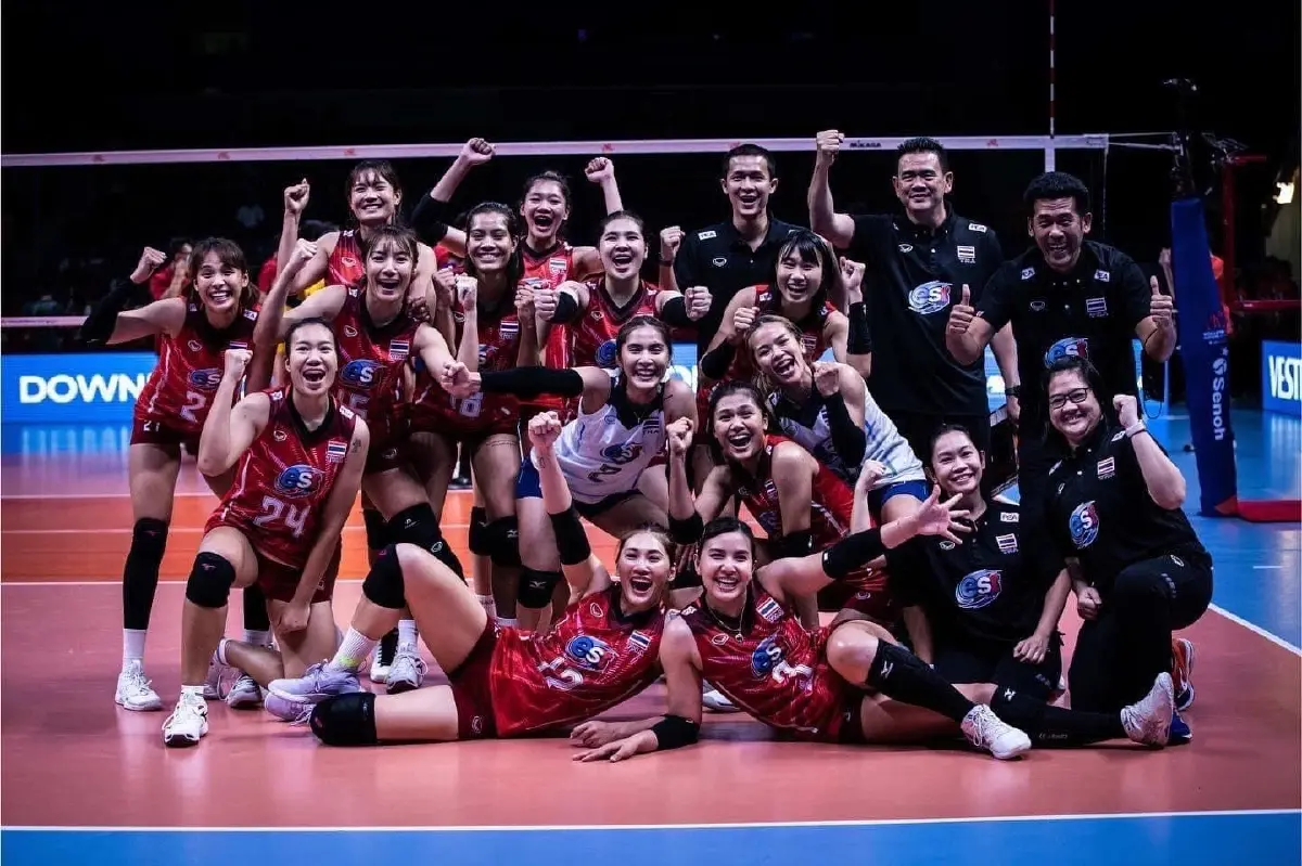 "บิ๊กป้อม" ยินดี นักตบวอลเลย์บอลสาวไทย เอาชนะจีน เนชั่นส์ ลีก ขึ้นอันดับโลก
