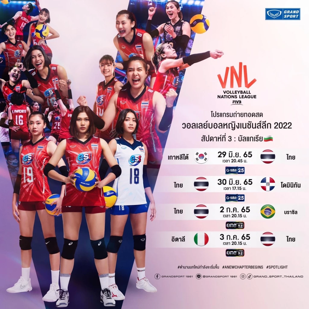 สรุปโปรแกรม "เนชันส์ลีก" สัปดาห์ที่ 3 ไทยเจอใคร ถ่ายช่องไหน เช็กเลย!