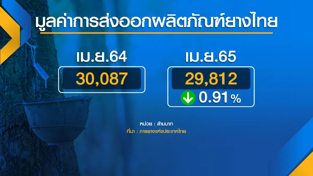 กระทรวงเกษตรฯคาดส่งออก 'ยาง' ทะลุ 4 ล้านตัน