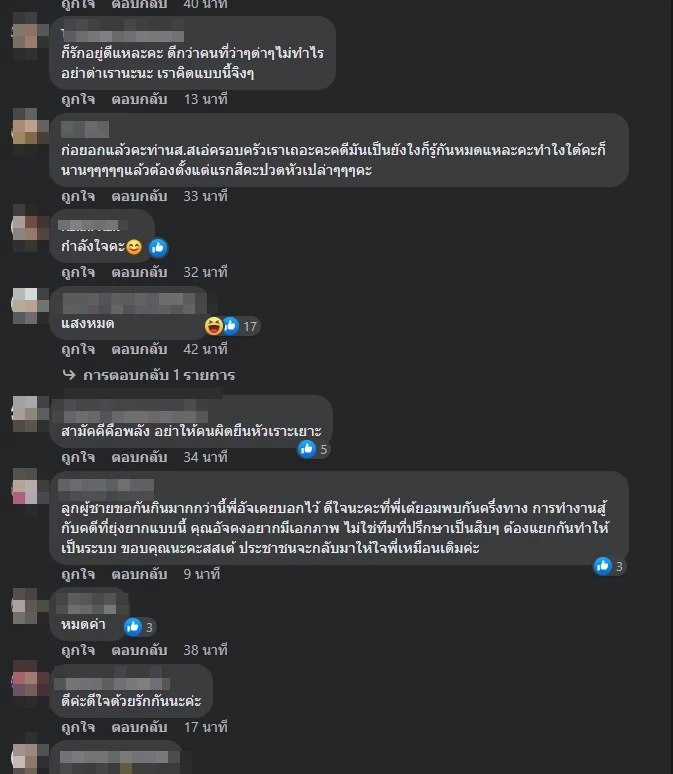 ตัวอย่างความคิดเห็นชาวเน็ต
