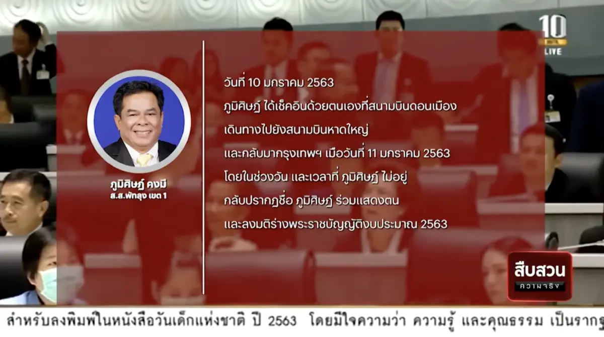 สืบสวนความจริง : ชี้มูลส.ส.รัฐบาล เสียบบัตรแทนกันในการพิจารณางบฯ63