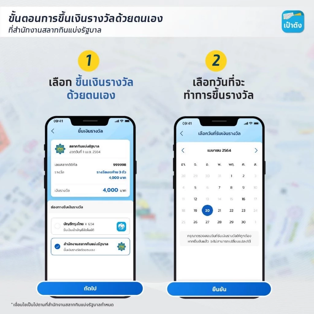 ว่าที่เศรษฐีใหม่เตรียมตัว ถูกหวยที่ซื้อจากแอปฯ เป๋าตัง ต้องทำอย่างไรบ้าง