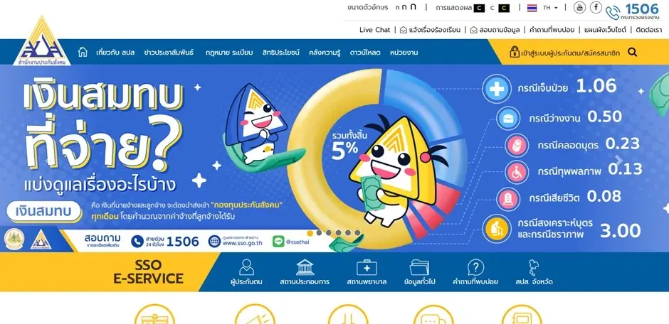ครบถ้วน ครอบคลุม รู้สิทธิ ที่ www.sso.go.th