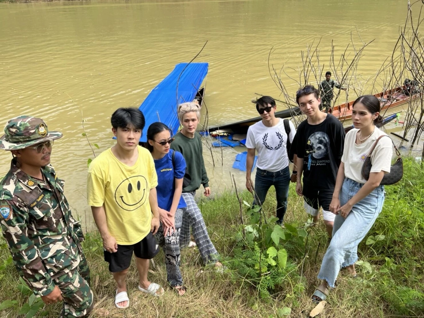 บิ๊ก ณทรรศชัย พร้อมเพื่อนดาราระทึก เรือล่มขณะนั่งไปทำบุญวัดในเขื่อน