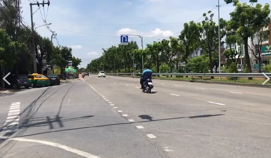 บริเวณจุดเกิดเหตุวัยรุ่นยกพวกตีกัน พุทธมณฑลสาย 1