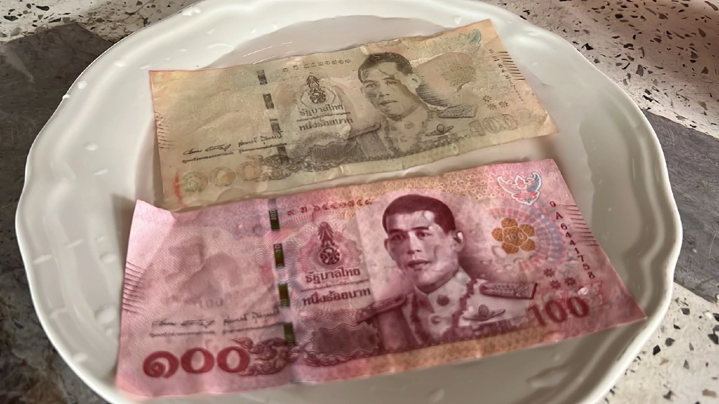 แม่ค้าไก่ย่างเจอแบงค์ปลอมระบาดฝากเตือนแม่ค้าดูให้ดี