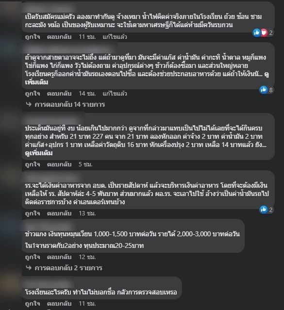 “เพจดัง” แฉสภาพอาหารกลางวันเด็กงบ 21 บาท ถามแค่นี้พอเหรอ ?