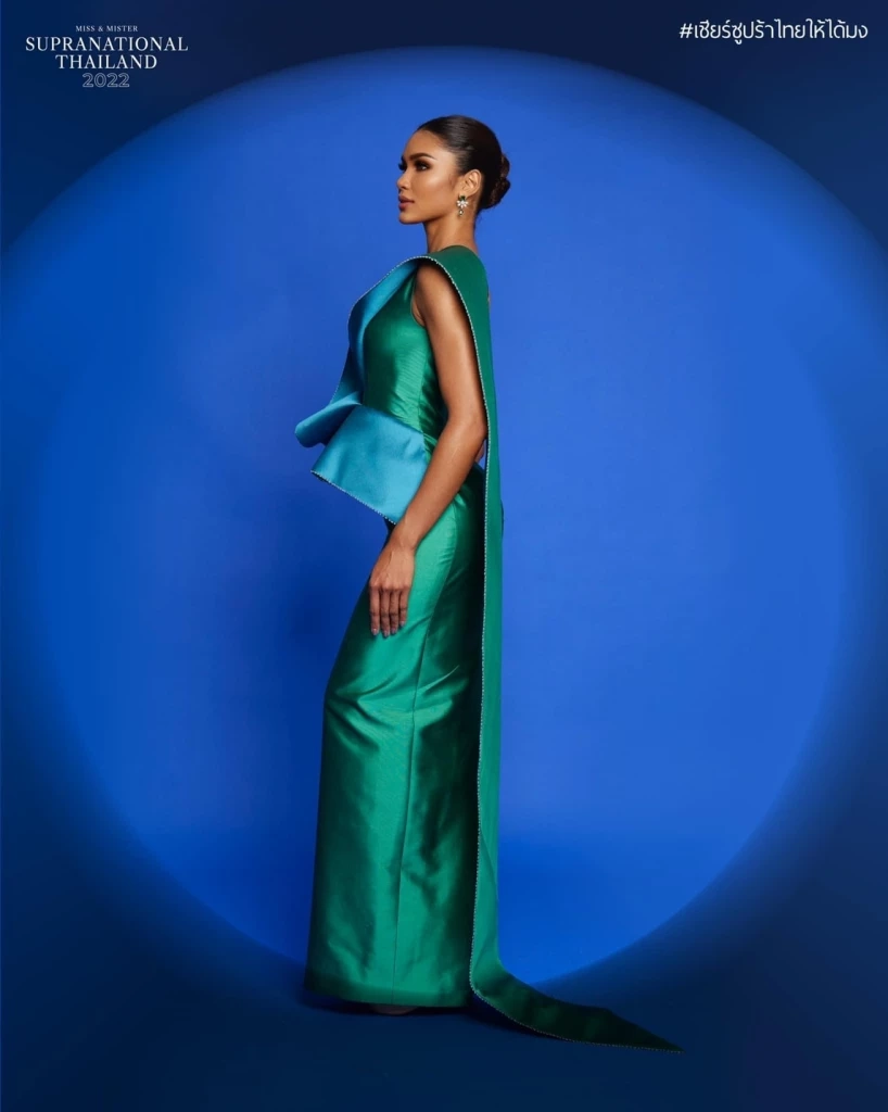 “แพรว” สวมชุดผ้าไทยประยุกต์ คว้าที่ 3 Miss Elegance ซูปร้าฯ2022