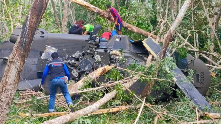 เหตุเฮลิคอปเตอร์ของกองทัพภาคที่ 4 ร่อนลงจอดฉุกเฉิน 