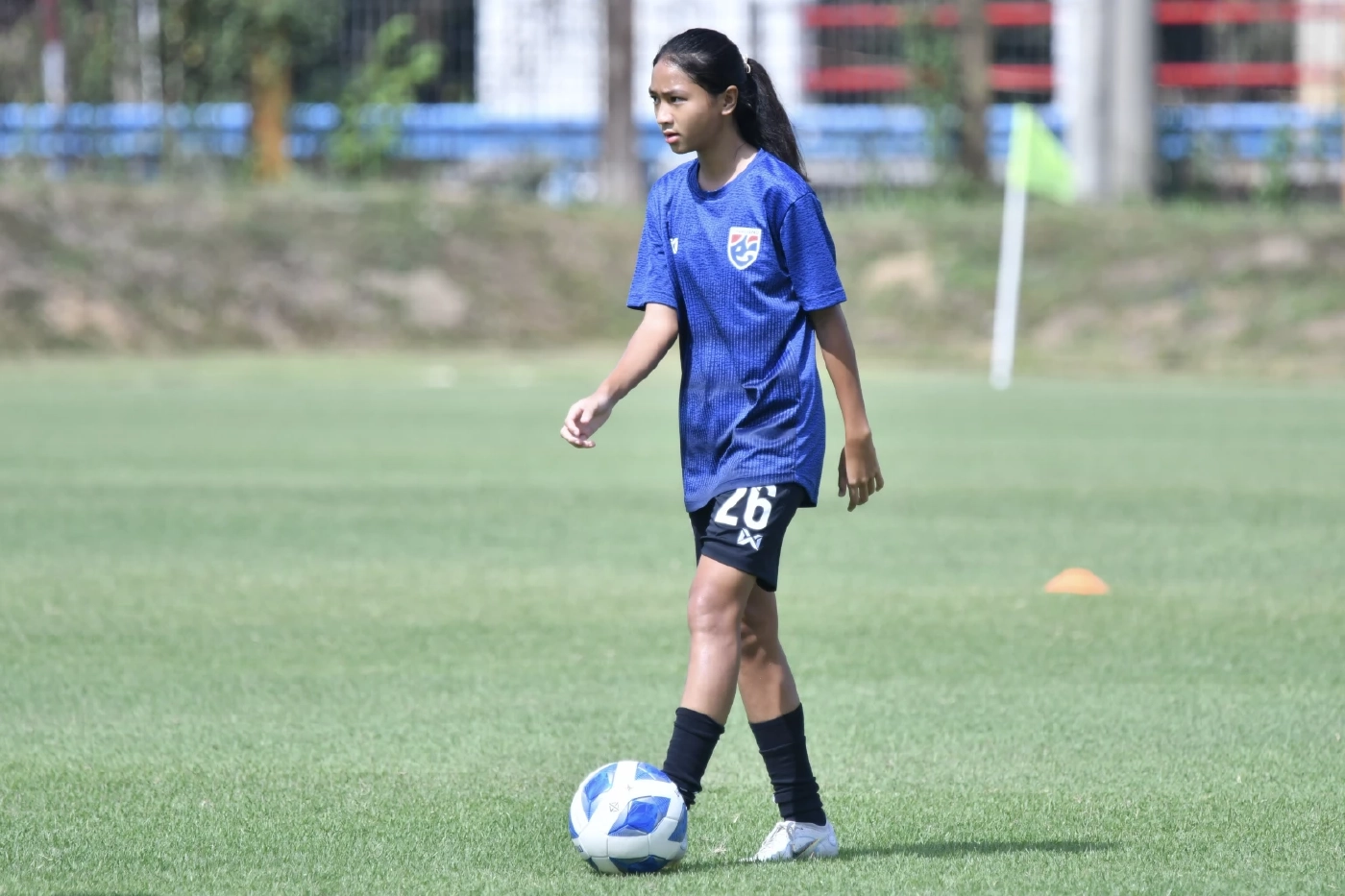 ฟุตบอลหญิง U18 ซ้อมต่อเนื่องก่อนดวลสิงคโปร์ "จิดาภา" มั่นใจชนะได้แน่