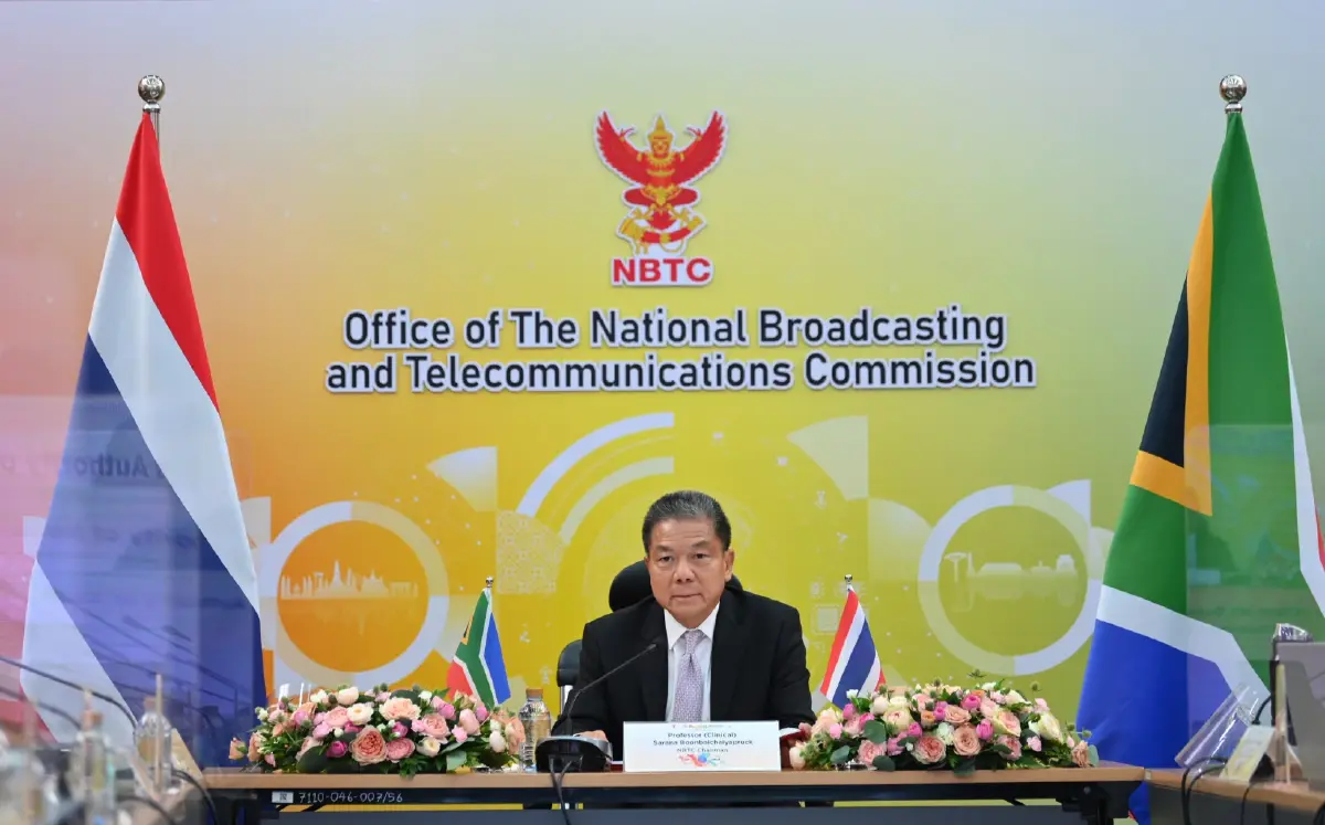 การประชุมทวิภาคีระหว่างสำนักงาน กสทช. และหน่วยงาน Independent Communications  Authority of South Africa (ICASA) สาธารณรัฐแอฟริกาใต้ วันที่ 5 กรกฎาคม 2565 ในรูปแบบออนไลน์ (Virtual Meeting)