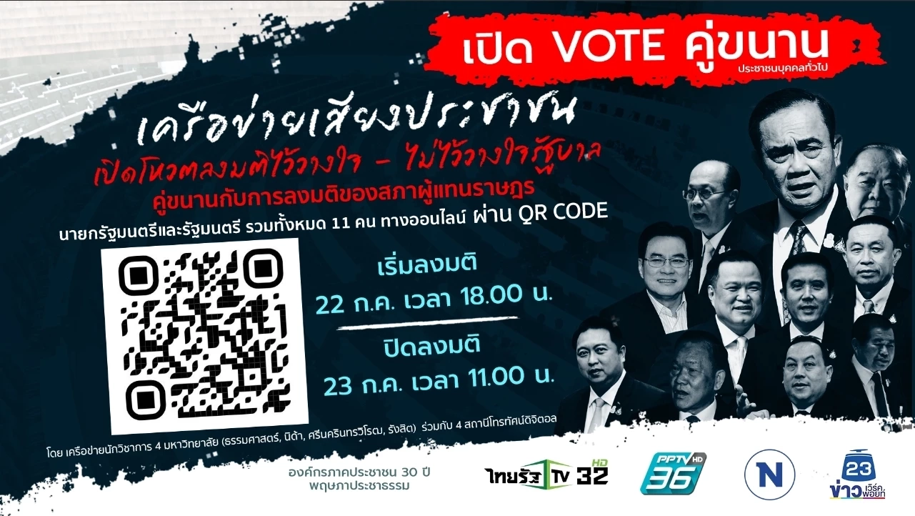เล็งให้ดี! เตรียมให้พร้อมไปโหวตกันเลย "ลงมติอภิปรายไม่ไว้วางใจ"11รมต.