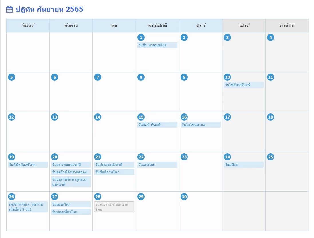 เช็กตรงนี้ วันหยุดเดือนสิงหาคม 2565 มีวันหยุดกี่วันกันแน่
