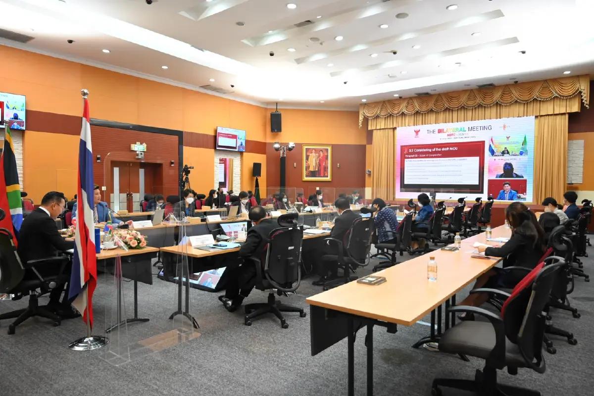 การประชุมทวิภาคีระหว่างสำนักงาน กสทช. และหน่วยงาน Independent Communications  Authority of South Africa (ICASA) สาธารณรัฐแอฟริกาใต้ วันที่ 5 กรกฎาคม 2565 ในรูปแบบออนไลน์ (Virtual Meeting)