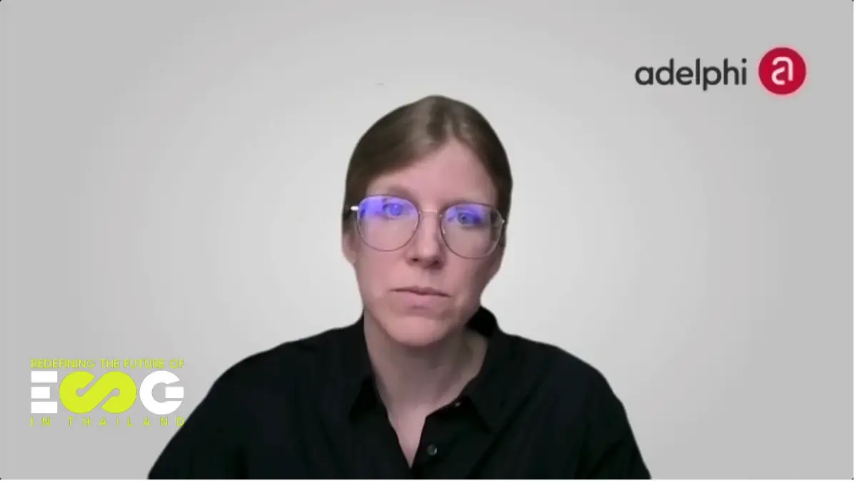 นางสาว Cosima Stahr ที่ปรึกษาอาวุโส Adelphi Research