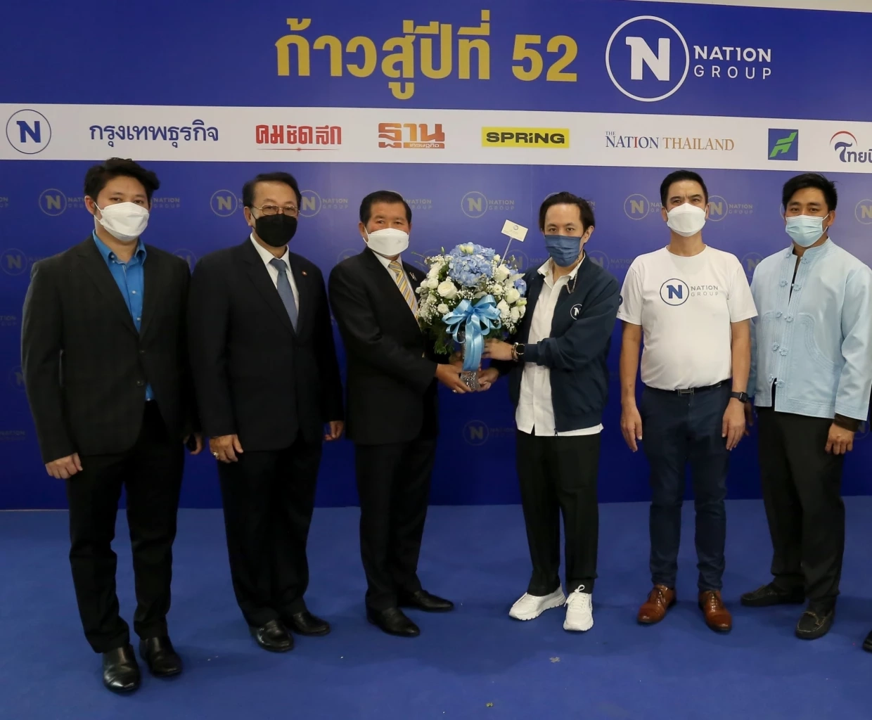 นิพนธ์  บุญญามณี รมช.มหาดไทย ร่วมแสดงความยินดีก้าวสู่ปีที่ 52 เนชั่นกรุ๊ป 