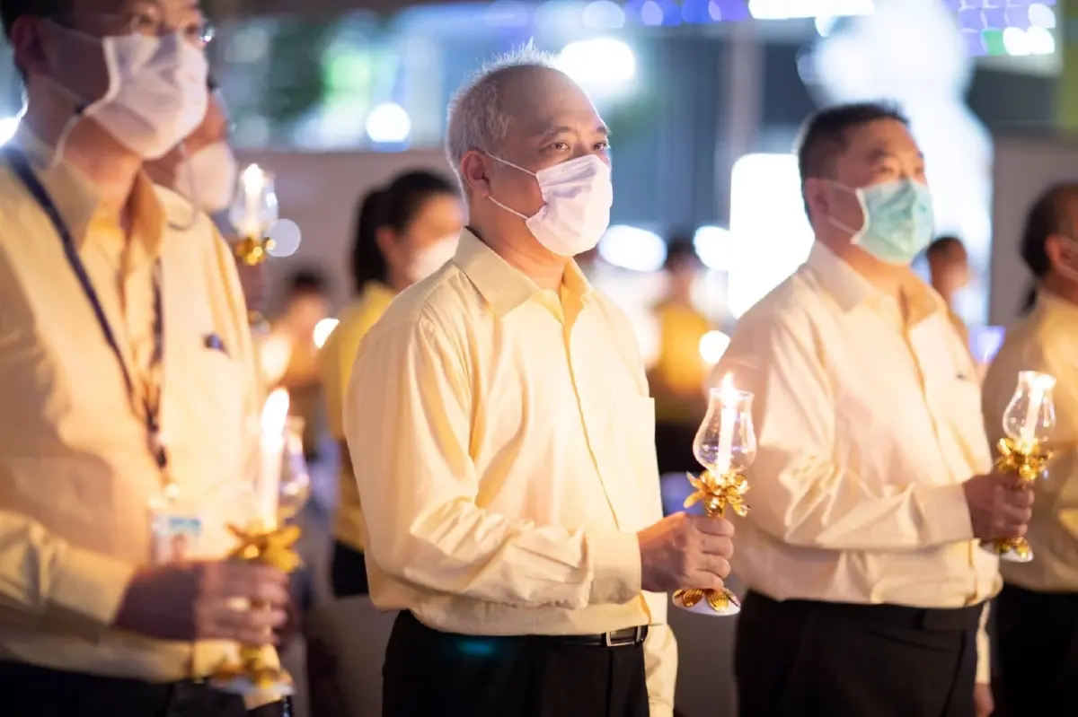 "กลุ่มบริษัทบีทีเอส" จัดพิธีจุดเทียนถวายพระพรชัยมงคล