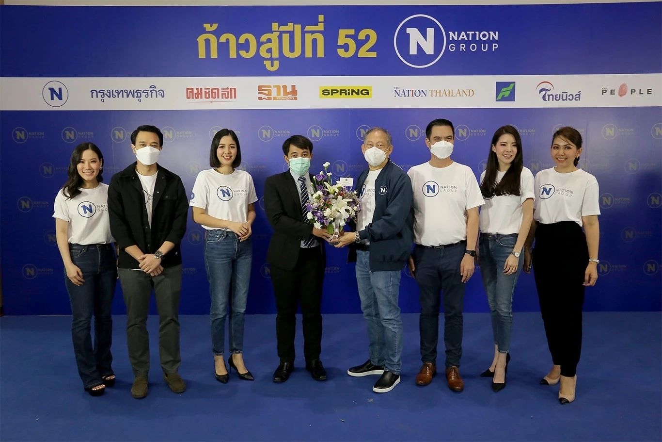 ตัวแทนภาคธุรกิจเอกชน ร่วมแสดงยินดี เนชั่นกรุ๊ปก้าวสู่ปีที่ 52 