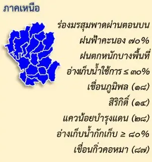 ปภ. แจ้งเตือน เหนือ อีสาน กลาง กรุงเทพฯ  เฝ้าระวังน้ำท่วมฉับพลัน น้ำป่าไหลหลาก