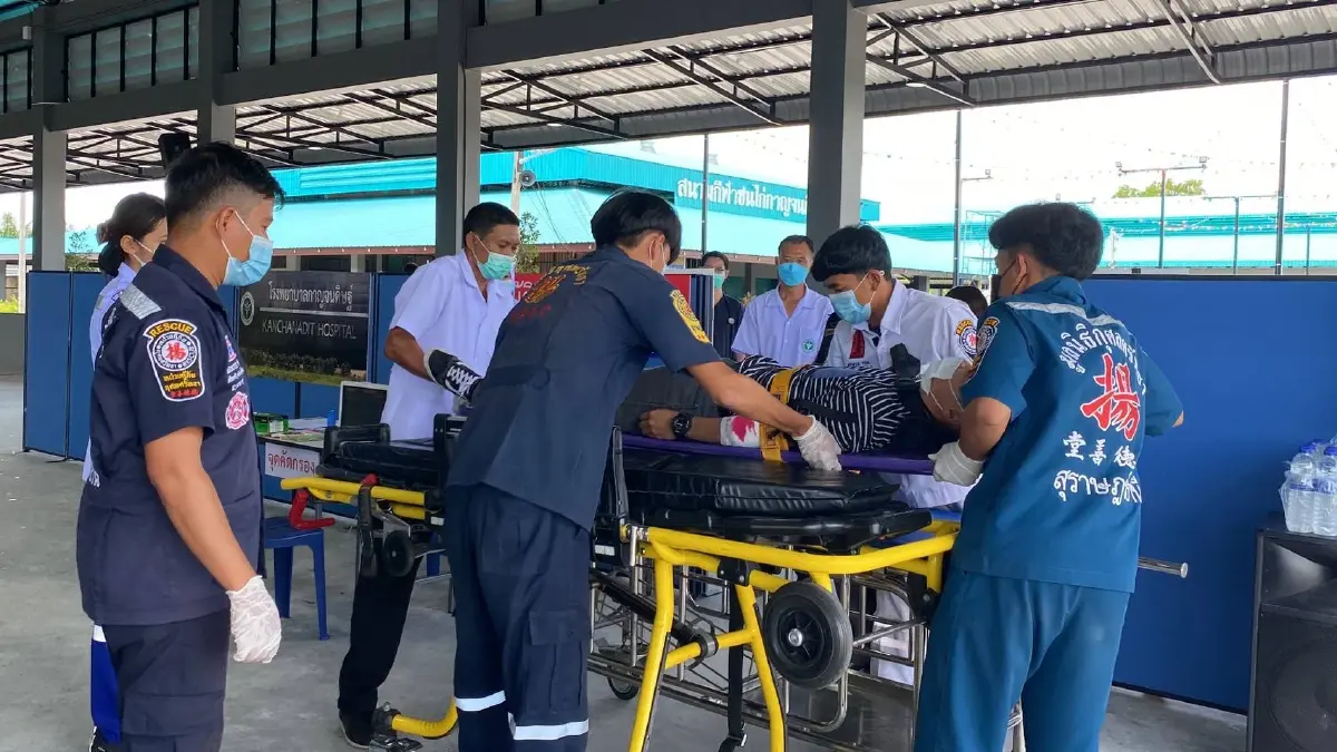 ตร.ภูธรภาค 8 ฝึกยุทธวิธีระงับเหตุอาชญากรรม