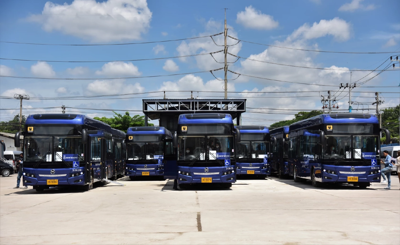 คมนาคมคิกออฟ "รถเมล์พลังงานไฟฟ้า"ประเดิม "รถเมล์สาย 8"  ลดมลภาวะ ลด pm2.5 