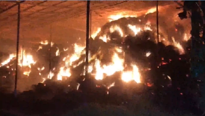 อุทาหรณ์ ใช้เครื่องพ่นยุงกำจัดรังต่อหัวเสือ พลาดไฟไหม้โกดังเก็บฟางวอด