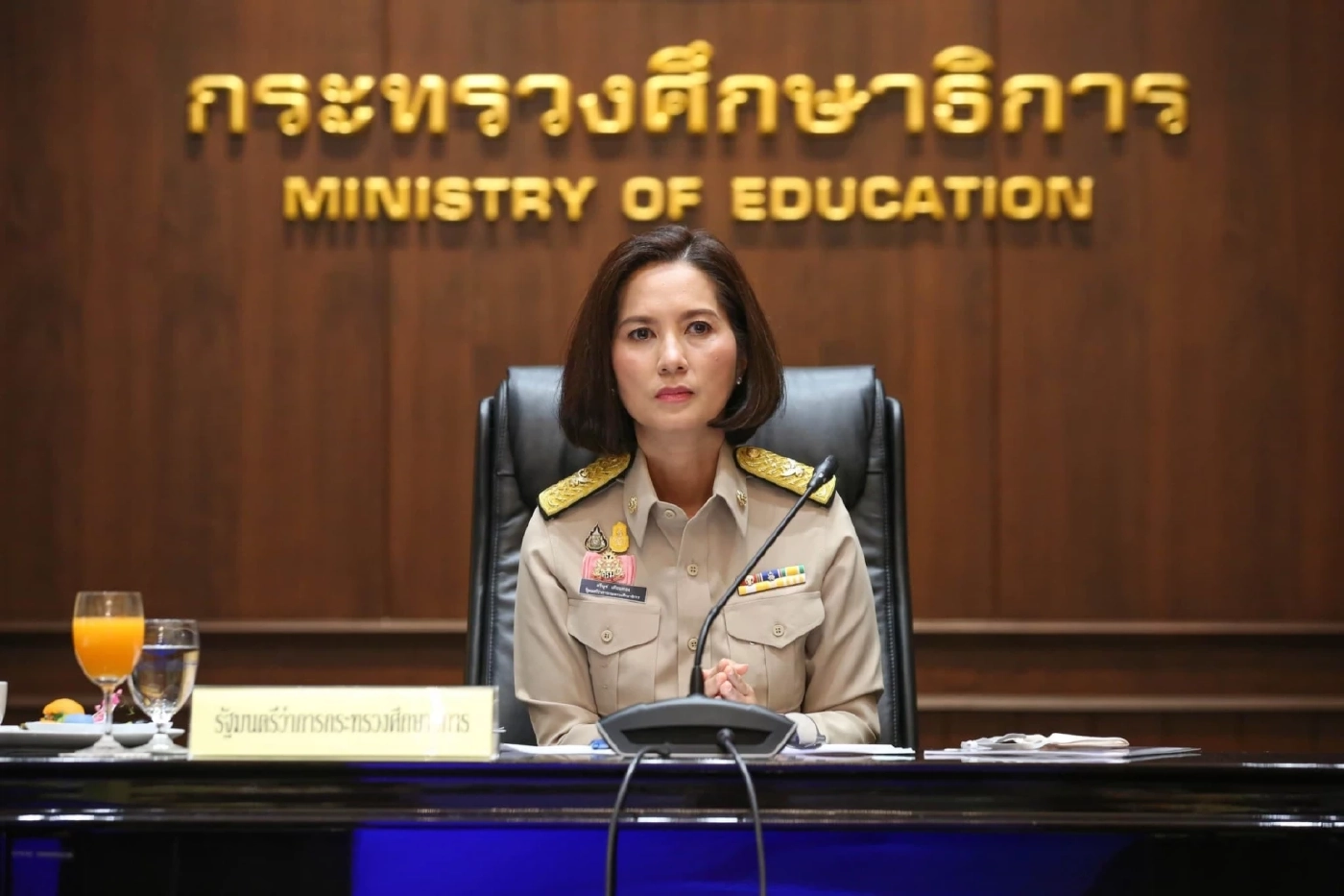 นางสาวตรีนุช เทียนทอง รัฐมนตรีว่าการกระทรวงศึกษาธิการ (รมว.ศธ.) 