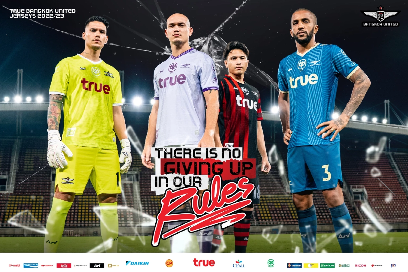 แบงค็อกเปิดตัวชุดแข่งฤดูกาลใหม่ ชูสโลแกน “กฎเรา...ไม่มีคำว่ายอมแพ้”
