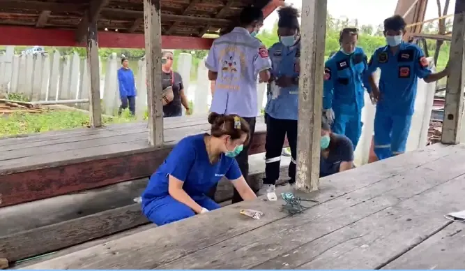 สุดเหิม คนร้ายฆ่าชิงทรัพย์ ทิ้งศพคาตู้แดง จุดตรวจ ตร.สามพราน