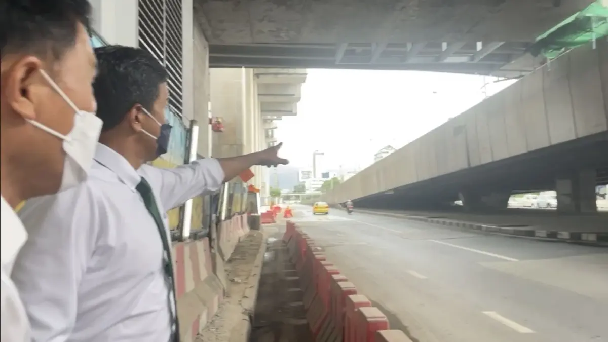 ชัชชาติ ตรวจสะพานข้ามแยกลาดพร้าวชำรุด สั่งโยธาฯ สำรวจทุกสะพาน