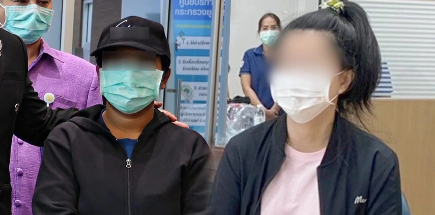 เจ๊นุช(ขวา)กับลูกจ้าง