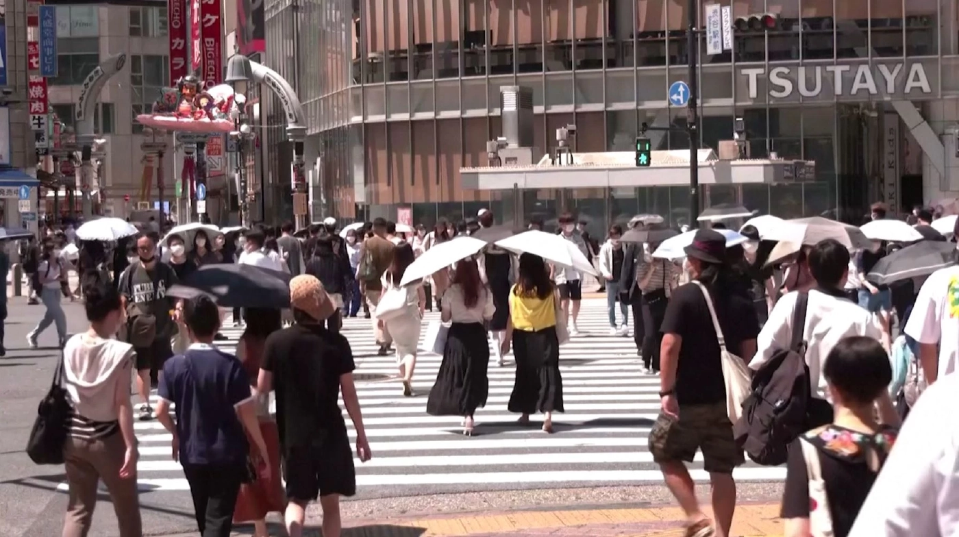 ชาวชิบุยะตื่นเต้นสุนัขอาคิตะ 3D บนจอยักษ์