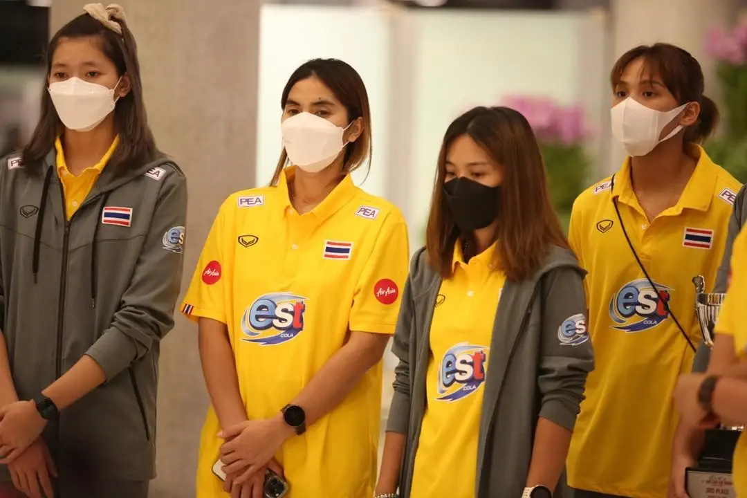 วอลเลย์บอลสาวไทยกลับถึงบ้านเกิด เตรียมลุยต่อ "อาเซียน กรังด์ปรีซ์"