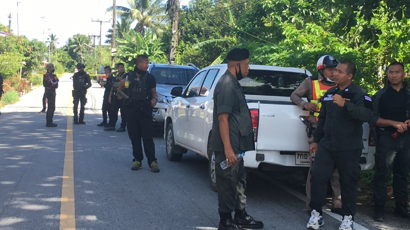 เจ้าหน้าที่ตรวจจุดเกิดเหตุ