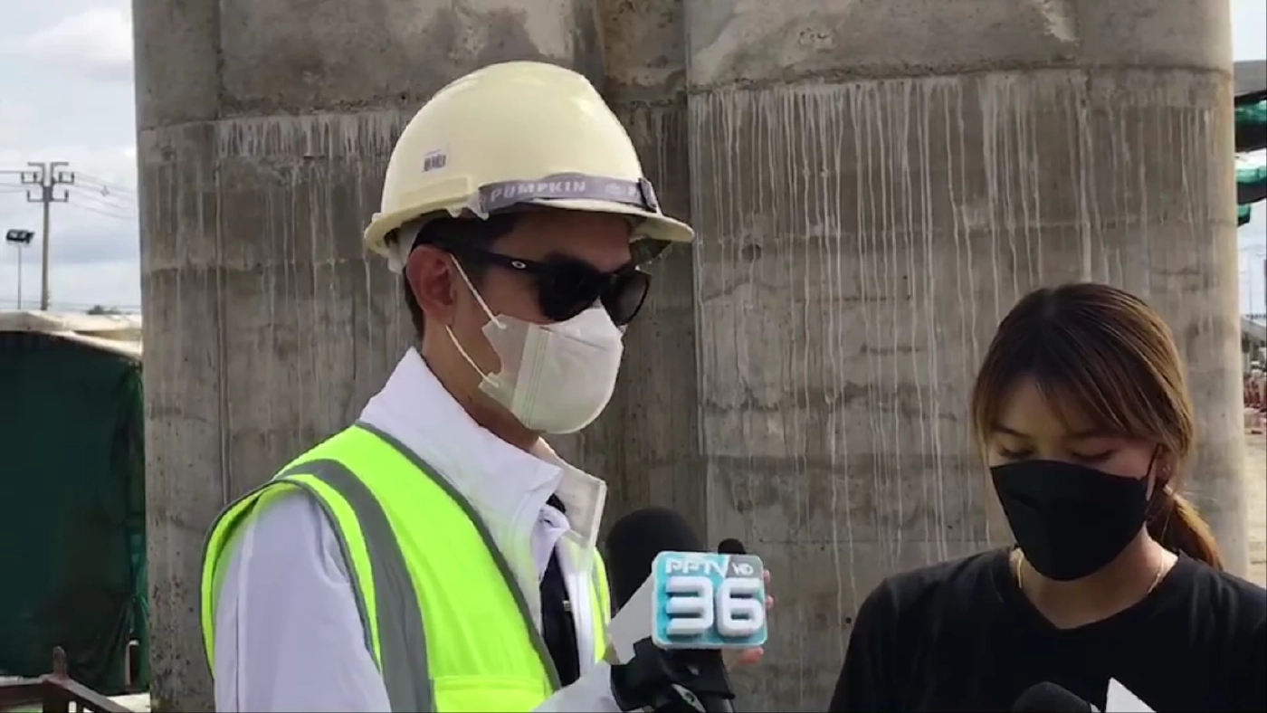 วิศวกรทางหลวง ตรวจสอบเหตุ"พระราม 2" น้ำขังผ้าใบหล่นใส่รถ ย้ำไม่ให้เกิดอีก