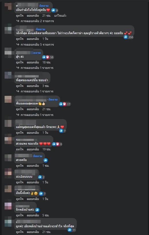 ตัวอย่างความคิดเห็นชาวเน็ต